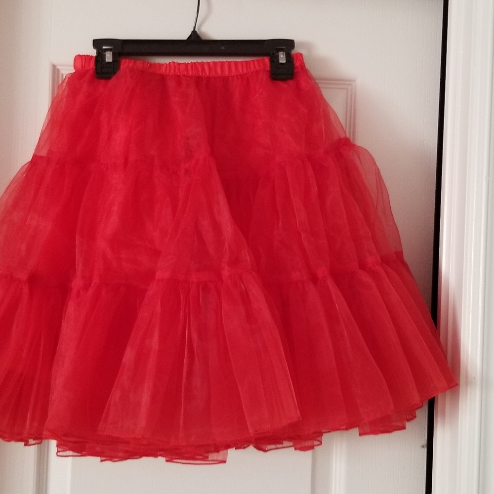 Red petticoat/crinoline